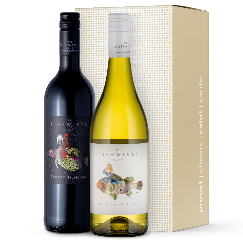 The Fishwives Club - Sauvignon Blanc & Cabernet Sauvignon Wijnpakket